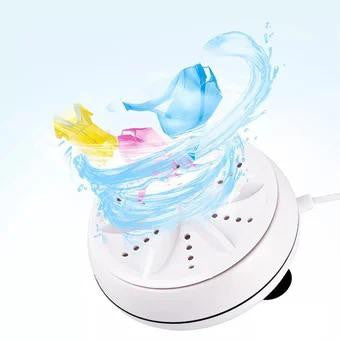 Mini Portable Ultrasonic Washing Machine – Efficient Cleaning Anywhere! 🧼✨