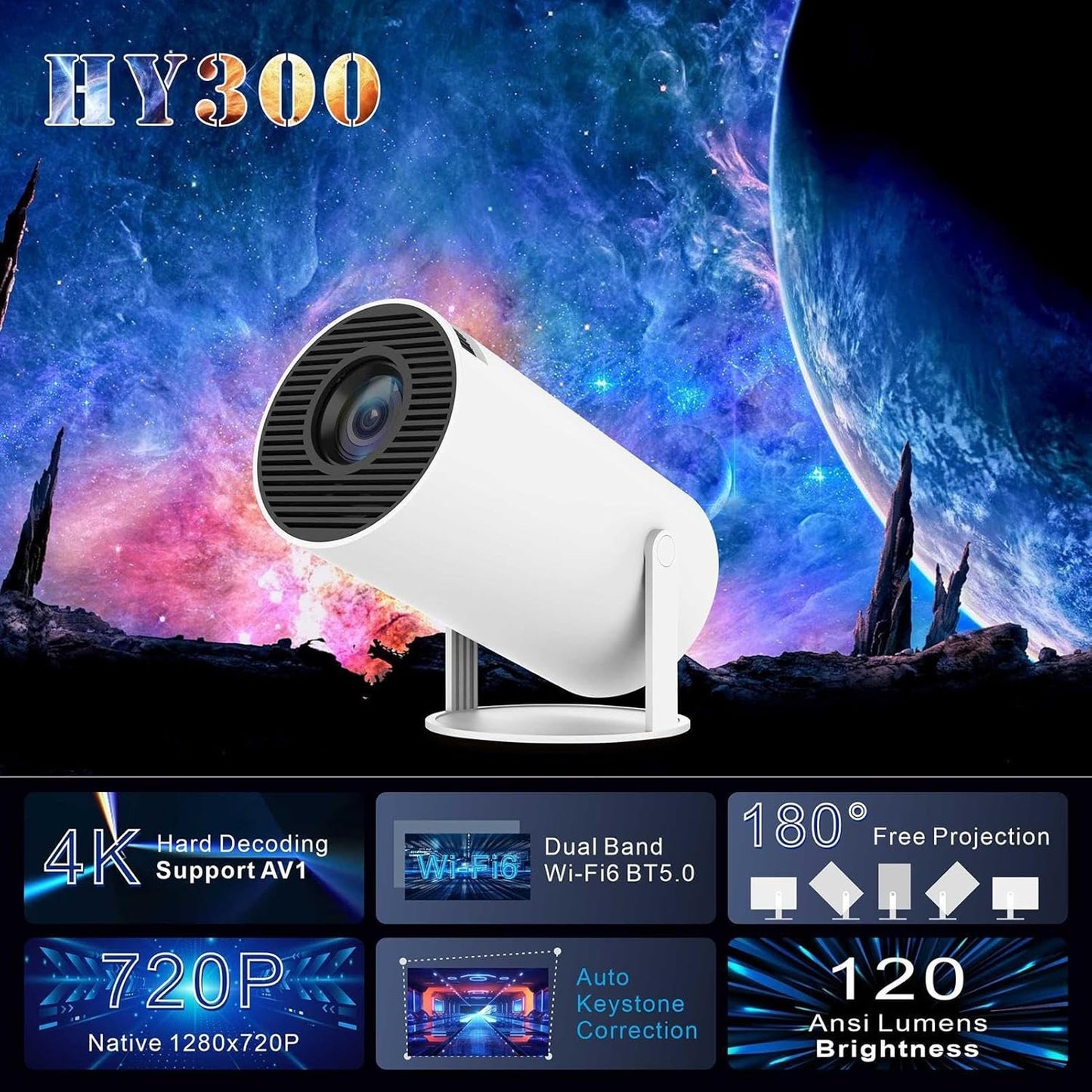 Proyector HY300PRO – Tu Cine en Casa